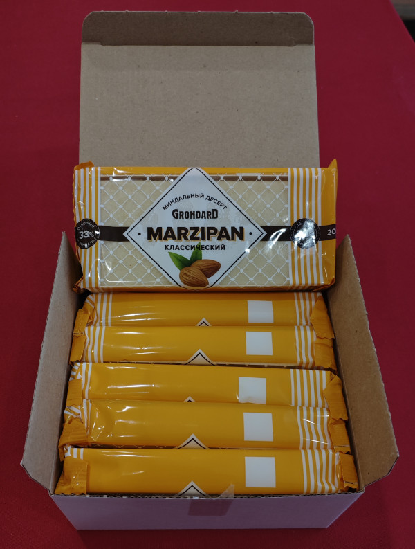 №1 TM Grondard      (11133) Марципан 33%, (блок 6 шт по 200г)             в Сибае