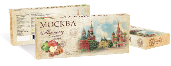 №2 Сладарт Мармелад Яблочный с корицей в сахарной пудре, 200г    в Сибае