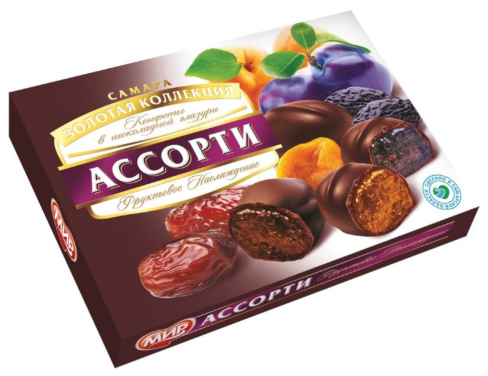  КФ МИР Фруктовое наслаждение (набор шоколадных конфет) 170г в Сибае
