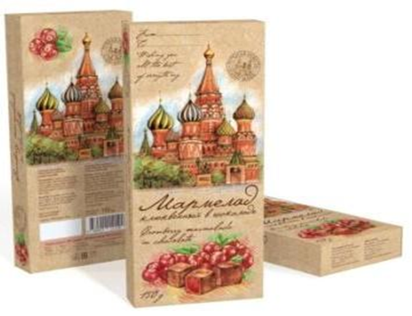 №2 Сладарт Мармелад Клюквенный в тёмном шоколаде, 150г  в Сибае